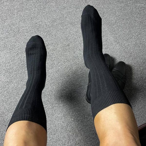 Herrensocken Strümpfe Herren 1 Paar Schwarz/Weiß Atmungsaktiv Lässig Bequem Baumwolle Rundsocke Modisch Einheitsgröße Einfach