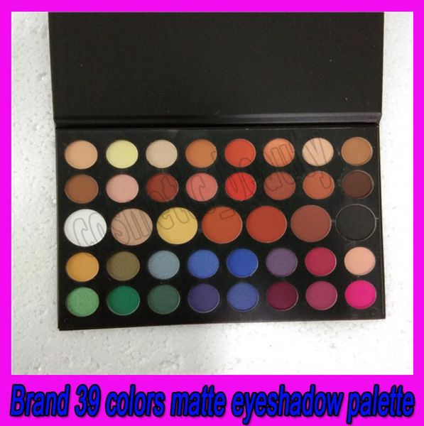 Make-up-Lidschatten-Palette CHARLES Lidschatten 39 Farben Mattschimmer Hochpigmentierter Gesichts-Highlighter Neu DHL4911393
