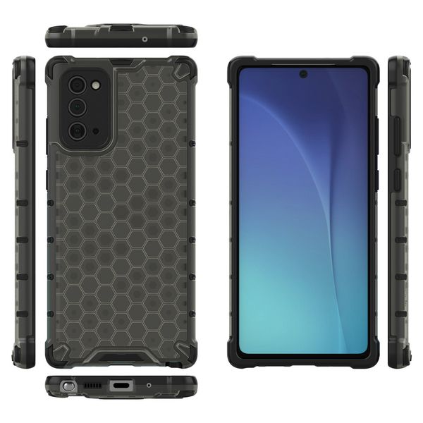 Honeycomb PC TPU Case for Honor P60 80 70 Art x40 x30 x9a x8 x6 Nova 10 SE Y61 Y70 Mate 50 Pro 4g 5g Capa à prova de choque