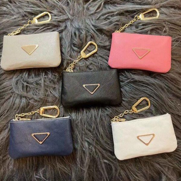 Unisex Womens Men Designer Keychain Key Bag Fashion Leather Purse Keyrings Brand Pouch Mini Wallets Coin Credit Card Holde Ff131
