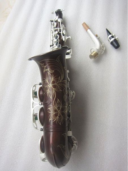 Mark VI Alto Sax EB Antique Antique Copper Profissional Sáxofone Musical Instrumento com acessórios de caixa