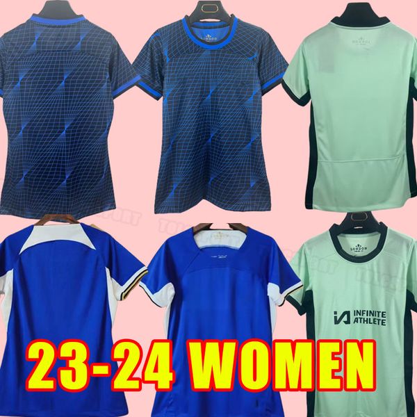 Maglie da calcio donna CFC STERLING Cucurella KOULIBALY ZIYECH PULISIC MOUNT KANTE HAVERTZ WERNER CHILWELL 2023 Chukwuemeka 23 24 donna casa lontano terza ragazza