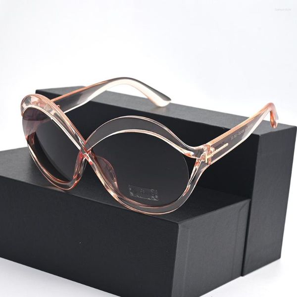 Sonnenbrille Rockjoy Fashion Damen Elegante Sonnenbrille für Damen Shades Goggles Big Anti Reflection Black Leopard Brown