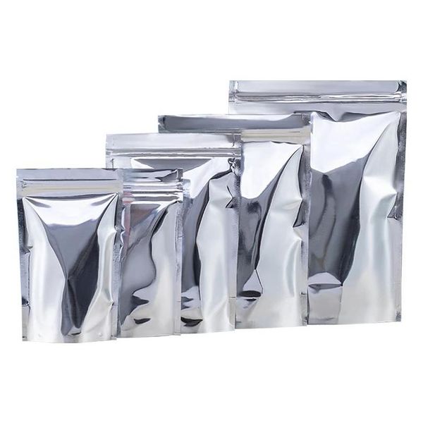 Bolsas de armazenamento Pacagem de alimentos Bolsa self SEAL Folha de alumínio Stand -up for Candy Tea Nuts Snack Grãos bolsas reutilizáveis ​​LX5506 DROP DISTRIÇÃO DHZAH