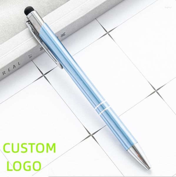 10шт/лот настройка продвижения Ballpoint Pen Metal Metal Ball Support Logo Logos Aadvertizing оптом персонализированный