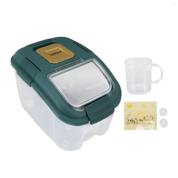 Garrafas de armazenamento Recipiente de alimentos Comprimento de grande capacidade PROW PP GRANDE PP Perfect Seleamento capa de arroz com roda de rolo para a roda para o rolo para