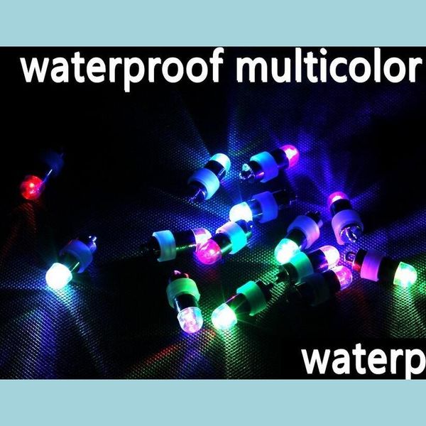 Украшение вечеринки WaterPoof мини -светодиодные светодиодные бумажные фонари для фонаря подводные светильники лампы лампа цветочные вазы чаша рождественский декор Dr Dhtbv