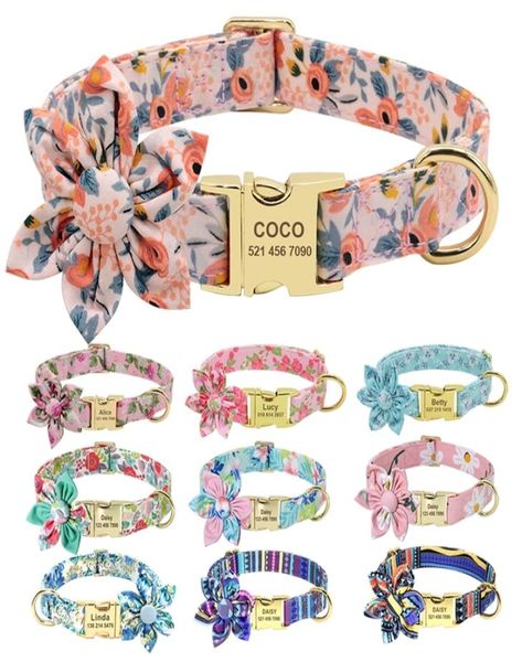 Accessori per cani Collare Personalizzato Cucciolo di animale domestico Collare per gatti Personalizzato Nylon stampato Targhetta per cani Collare Etichetta identificativa incisa per cani di piccola taglia 28969639