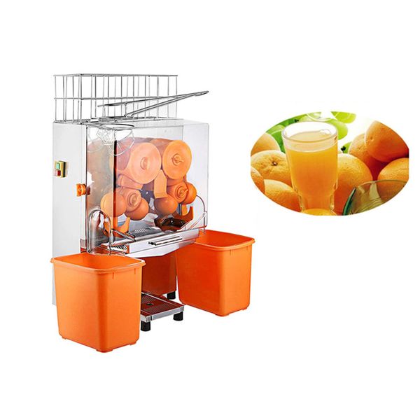 Spremiagrumi elettrico commerciale di grandi dimensioni Pressa per arance fresche Tipo da scrivania Macchina per estrazione di succhi di frutta completamente automatica Spremiagrumi per arance fresche 220 / 110V