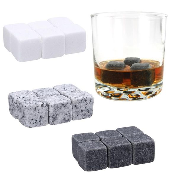 Granit-Beutel, Whisky-Stein, Felsenwürfel, Gletscherfelsen, natürlicher Bulk-Kühler für Weihnachts-Barware, Haushalts-Trinkwerkzeug, Geschenke