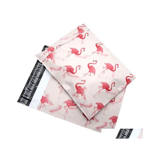 Почтовые сумки Flamingo 100pcs/лот пластиковой почтовый промежуток