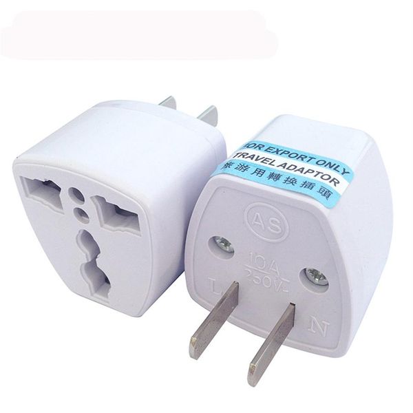 Universale US AU UK EU Plug to US Plug Adattatore da viaggio per la casa Convertitore di alimentazione Adattatore per presa a muro XBJK2006216W