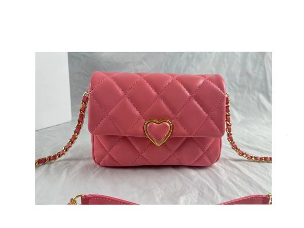 Hochwertige Luxus-Designer-Damenmode-Tasche, klassische Lammfell-Umhängetaschen, Damen-Goldketten-Handtasche, Damen-Luxurys-Marken-Umhängetaschen