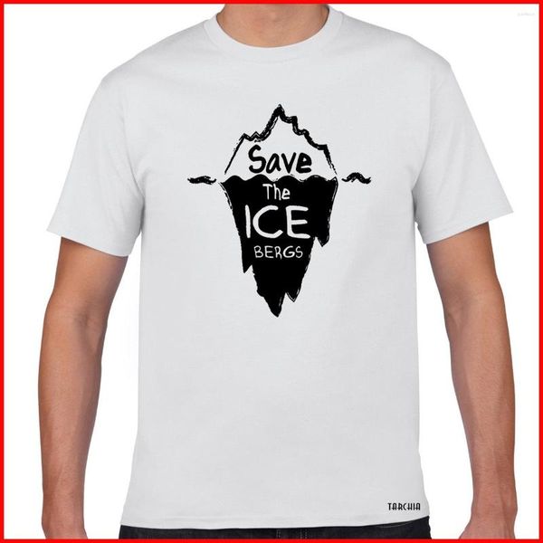 T-shirt da uomo T-shirt da uomo Tarchia Stampato Maschio Plus Save the Ice Bergs Camicia da uomo Tee Top 2023 Fashion Boy Brand Homme Estate Manica corta