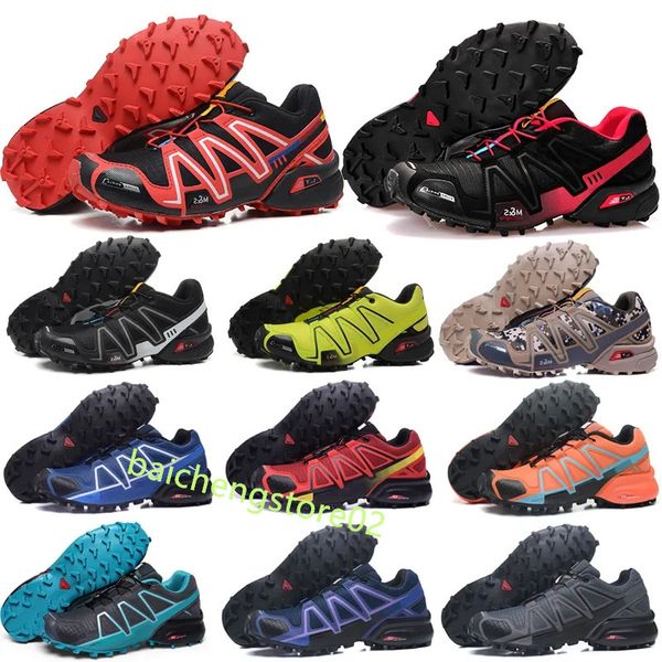 2024 Herren Laufschuhe Speed Cross 3 CS SpeedCross 3S Runner III Grün Schwarz Trainer Frauen Outdoor Sports Sneakers 36-48 B9