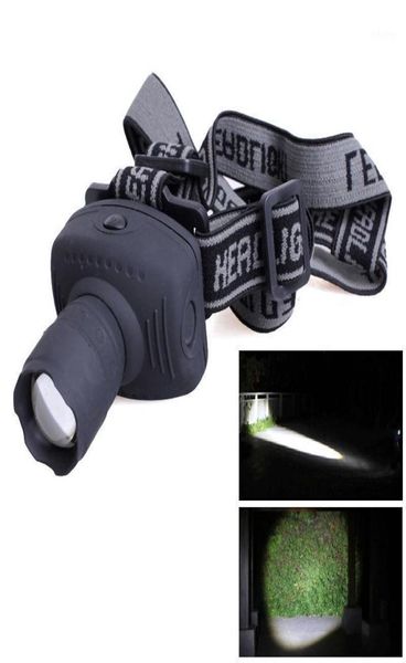 Cabeça tocha farol zoomable lâmpada frontale lanterna alto brilho ajustável 3 modo de luz para escalada headlamps1180226