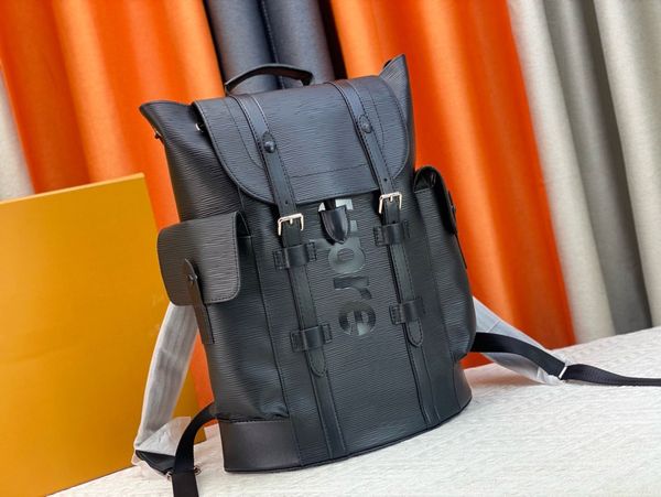 Modedesigner-Tasche „Water Ripple“, zweifarbige Tasche, multifunktionale Tasche, Rucksack, Wandertasche, Platz, der geräumige Innenraum der Tasche ist sehr nützlich, Schultaschen