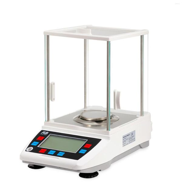 Analysenwaage Hochpräzise 0,001 g, 1 mg Genauigkeit, digitale elektronische Laborwaage, rundes Tablett mit Kalibrierung, 600 g/1000 g/1200 g