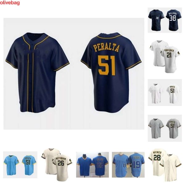 7 Victor Caratini 71 Josh Hader Beyzbol Forması 14 Jace Peterson 16 Kolten Wong 6 Lorenzo Cain 12 Hunter Renfroe 15 Tyrone Taylor 24 McCutchen Gençlik-6xl