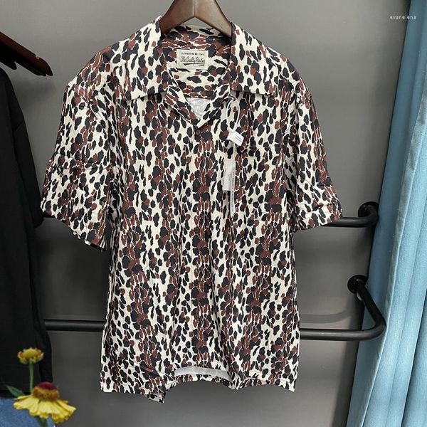 Camisa de tendência de festa masculina maria maria leopard t-shirt shirt fashion casal street um dia navio tops