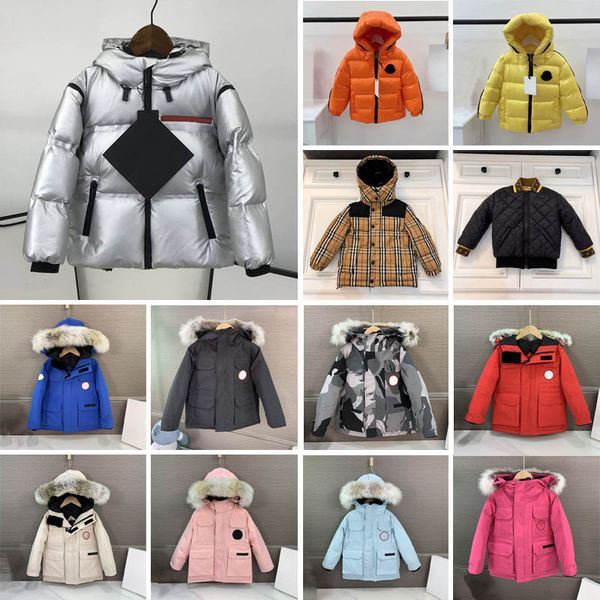 Winter Neue Designer Kinder Mantel Daunenjacke Für Jungen Echt Waschbären Pelz Dicke Warme Baby Oberbekleidung Mäntel 2-12 jungen Mädchen Jacken Kid Fashion Teenager Parka