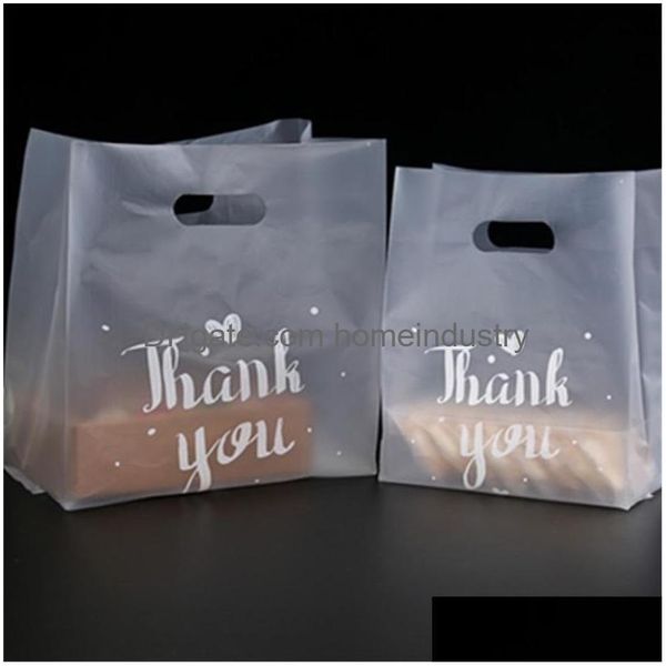 Confezione regalo Grazie Cibo Plastica Addensare 3 Formati Cottura Pane Torta Caramelle Imballaggio Borsa Compleanno Regali di Natale Moda 37 38Gy L2 Dro Dh1Au