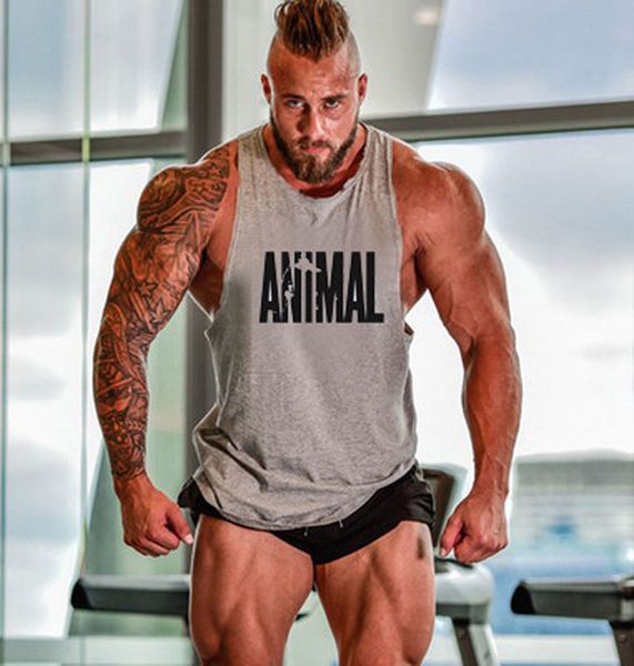 Tanque de tanques masculinos besta animal besta moda de algodão mangas top top homens fitness muscle shirt mass singlet singlet bodybuilding ginout gym colet fitness homens 230419