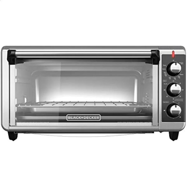 Utensili per pasticceria BLACKDECKER TO3250XSB Forno per tostapane da banco a convezione larga da 8 fette, include teglia per grigliare per tostare 231118