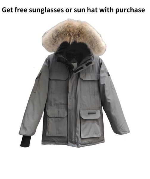 Uomo canadese invernale piumino caldo e spesso parka abbigliamento moda all'aperto mantenendo coppia trasmissione in diretta cappotto oche da donna aggiungi pile per addensare