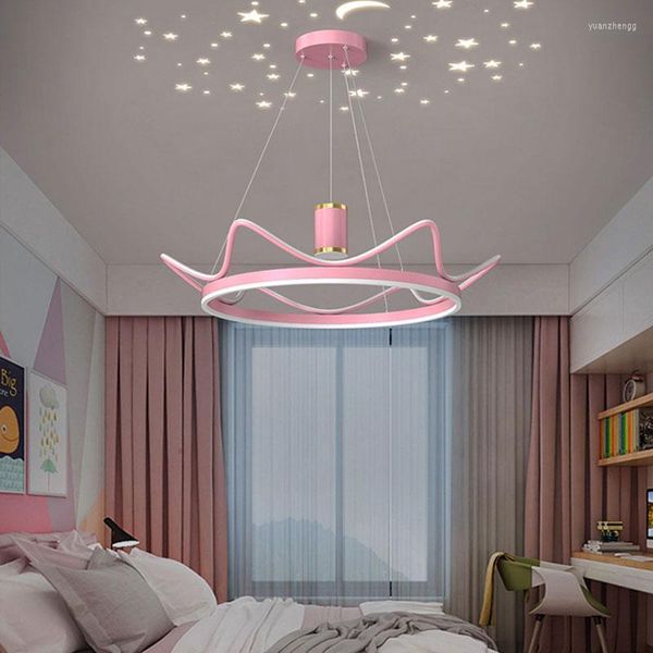 Lampadari Led Moderne Luci Ad Anello Rotondo Per Soggiorno Cucina Camera Da Letto Rosa Illuminazione A Sospensione Lampade A Sospensione Con Telecomando