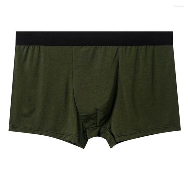 Mutande Boxer casual da uomo Slip senza cuciture Mutandine rigonfie Uomo Tronchi traspiranti Intimo modale Comfort Short