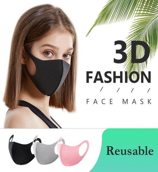 4 cores moda máscara resuável adulto máscaras faciais proteção do nariz máscaras de algodão antipoeira máscaras à prova de poeira crianças máscara rosto boca capa8104433