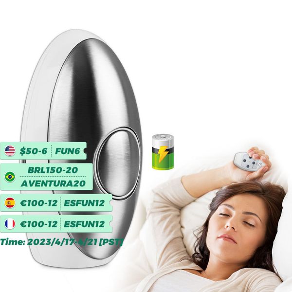 Cessazione del russamento Sollievo dall'insonnia ricaricabile USB Microcorrente Sleeping Aid Pulse Stimolazione EMS Aiuto Fast Deep Sleep Assist Rilascio dell'ansia 230419