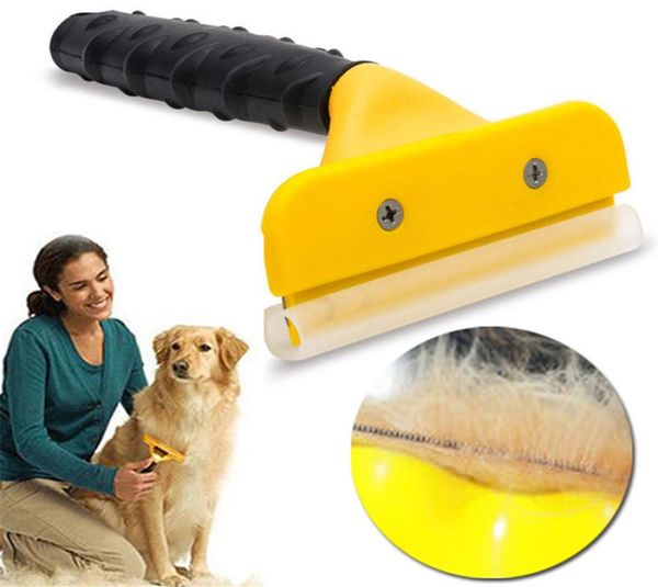 Escova para animais de estimação, pente para remoção de pelos de cães e gatos, cabelo longo e curto, ferramenta de remoção de borda t01431668576