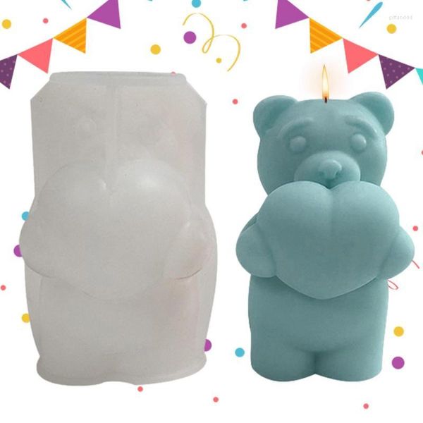 Moldes de cozimento urso vela molde