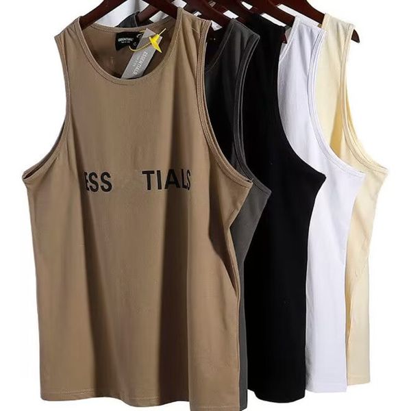Colete masculino de grife camiseta casual manga curta sem manga moda hip hop masculino coletes feminino tamanho S-2XL