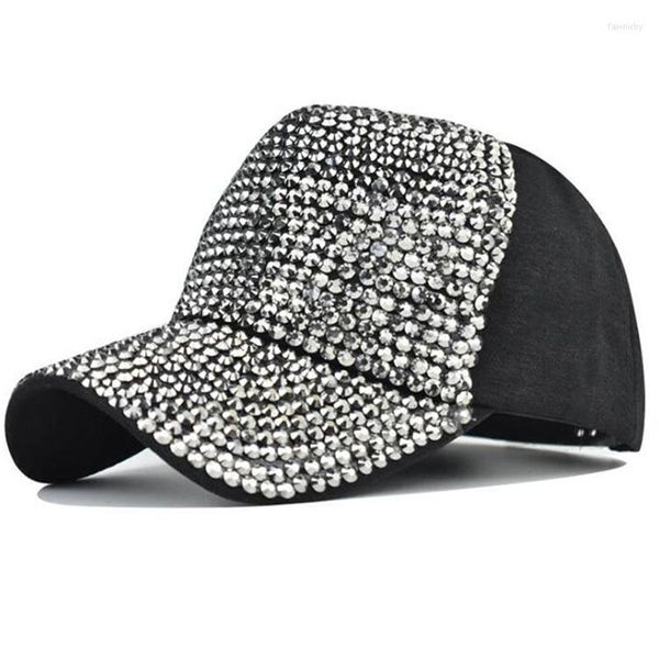 Ball Caps Mode Strass Luxus Perle Pailletten Baseballmütze für Frauen Sommer Baumwolle Hut Mädchen Snap Back Hip Hop