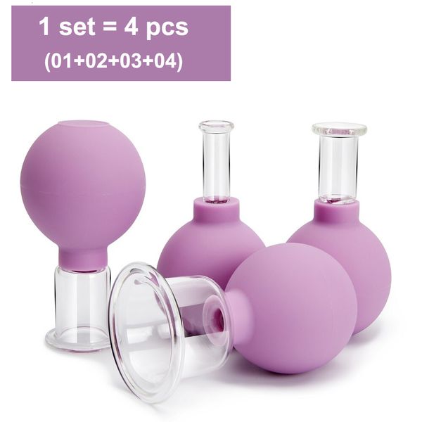 Massage Stones Rocks Borracha Cupping Conjunto de massageador Face A vácuo de elevação de pele de pele anti -celulite copo Anti -Wrinkle Therapy 230419