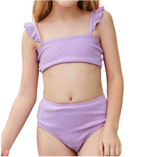 One Pieces 8-14 Ans Enfants Filles Modèle De Vacances Deux Pièces Maillots De Bain Adolescent Bikini Ensemble Maillot De Bain Pour Fille Bosysuit Enfants Adolescent Maillot De Bain