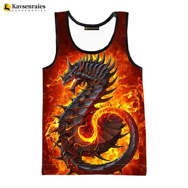 Herren Tanktops China Dragon 3D gedruckte Tanktops Männer Frauen Mode Lässig Streetwear Ärmellose Shirts Schnell trocknendes T-Shirt Herrenbekleidung 230419