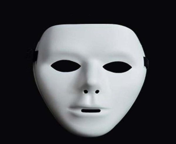 Cadılar Bayramı Maskesi Moda Cosplay Partisi Yetişkin Tam Yüz Maskeleri Beyaz Yoksul Maske Sokak Hayalet Dans Maskeleri Dansçı Maskeleri Hiphop Maskesi V2774303