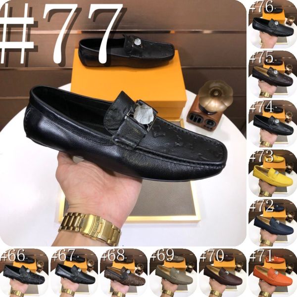 37model luxuosos homens italianos sapatos de verão mocassins designer de couro genuíno mocassins slip leves e respirável nos sapatos de vestido masculino