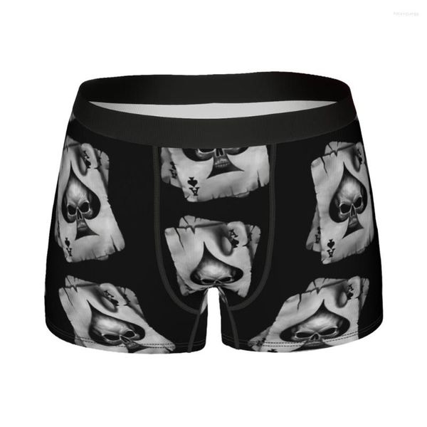 Unterhose Ace Of Skulls Herren Boxershorts Unterwäsche Skull Style Hoch atmungsaktiv Top Qualität Sexy Shorts Geschenkidee