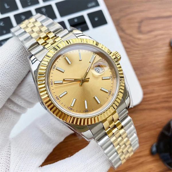 Homens relógios femininos relógios de alta qualidade Moda automática Moda Sapphire Montres Bandbanduhr Relógios de casais