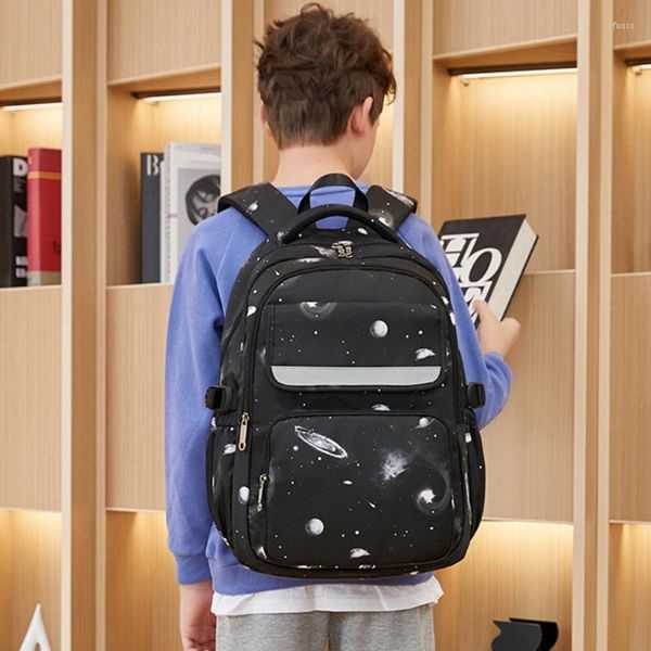 Sırt çantası 3pcs/set erkekler yıldızlı basılı çocuklar genç için okul çantaları seyahat öğrenci crossbod için