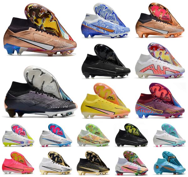 Sapatos de futebol de futebol masculino Superfly IX 9 VIII 8 360 Elite FG Women Boys High Boots Cleats US6.5-11