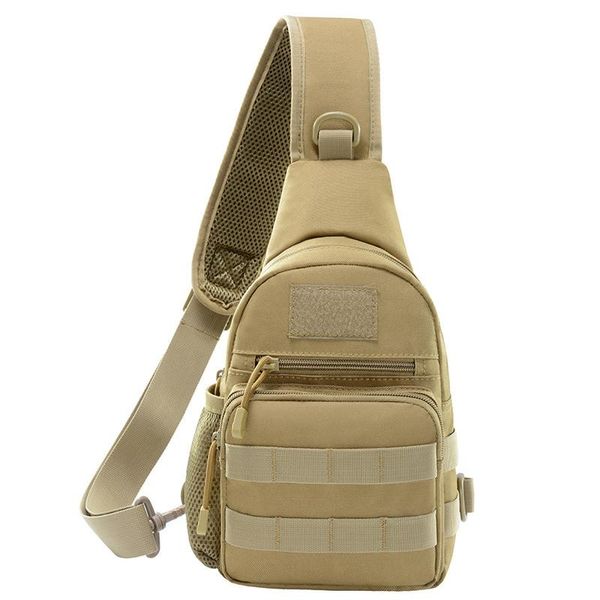 Bolsas ao ar livre Oxford Camar sobrevivência Molle Molle Tactical Bag Missenger Military com bolso lateral para camping