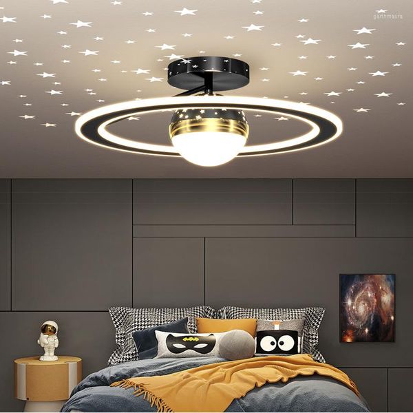 Lampadari moderni lampade lampadari a LED per bambini Studio ragazzo Studio a soffitto Luci a sospensione Nursery Camera proiezione stellata proiezione da interno