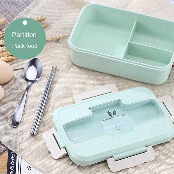 Dinnerware Define Microwave Lanch Box Straw Storage Storage Crianças Crianças para Escritório de Office Saco Portátil Bento