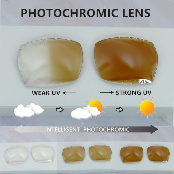 Farbwechsel photochrome Objektive Zwei Farben Linsen 4 Saison Austausch Diamond -Schnittlinsen für Carter -Sonnenbrillen, nur Objektiv, kein Loch